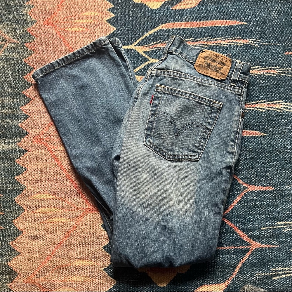 Levi’s Medium Wash 514 Slim Straight Jeans 25x27